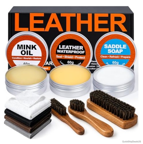 Leather boot care - leather, kit