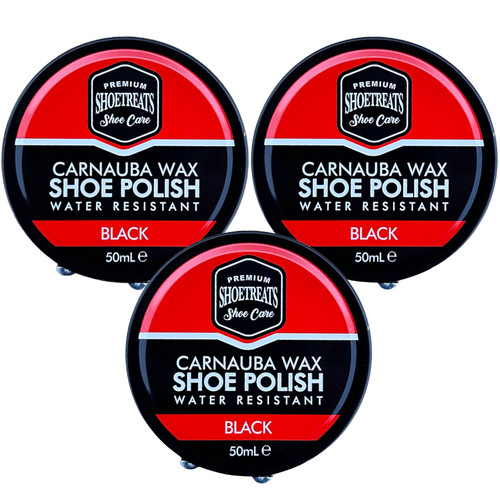 Black shoe boot polish - black,