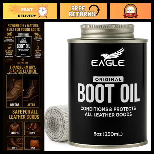 All natural leather boot oil - boot,