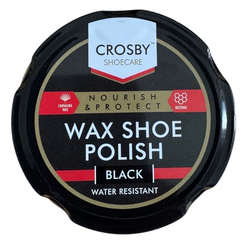 Wax shoe polish black x - wax,