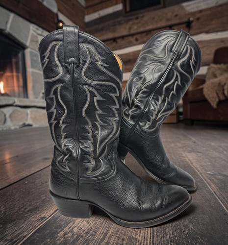 Vintage tony lama black - vintage,