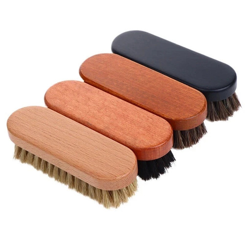 Genuine horsehair shoe brush - genuine,