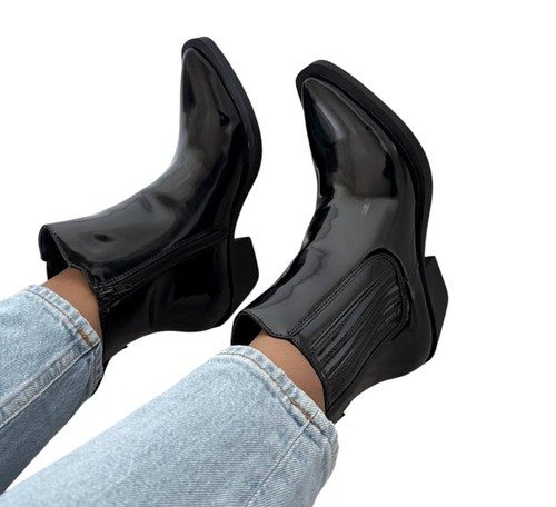 Ladies black western ankle - ladies,